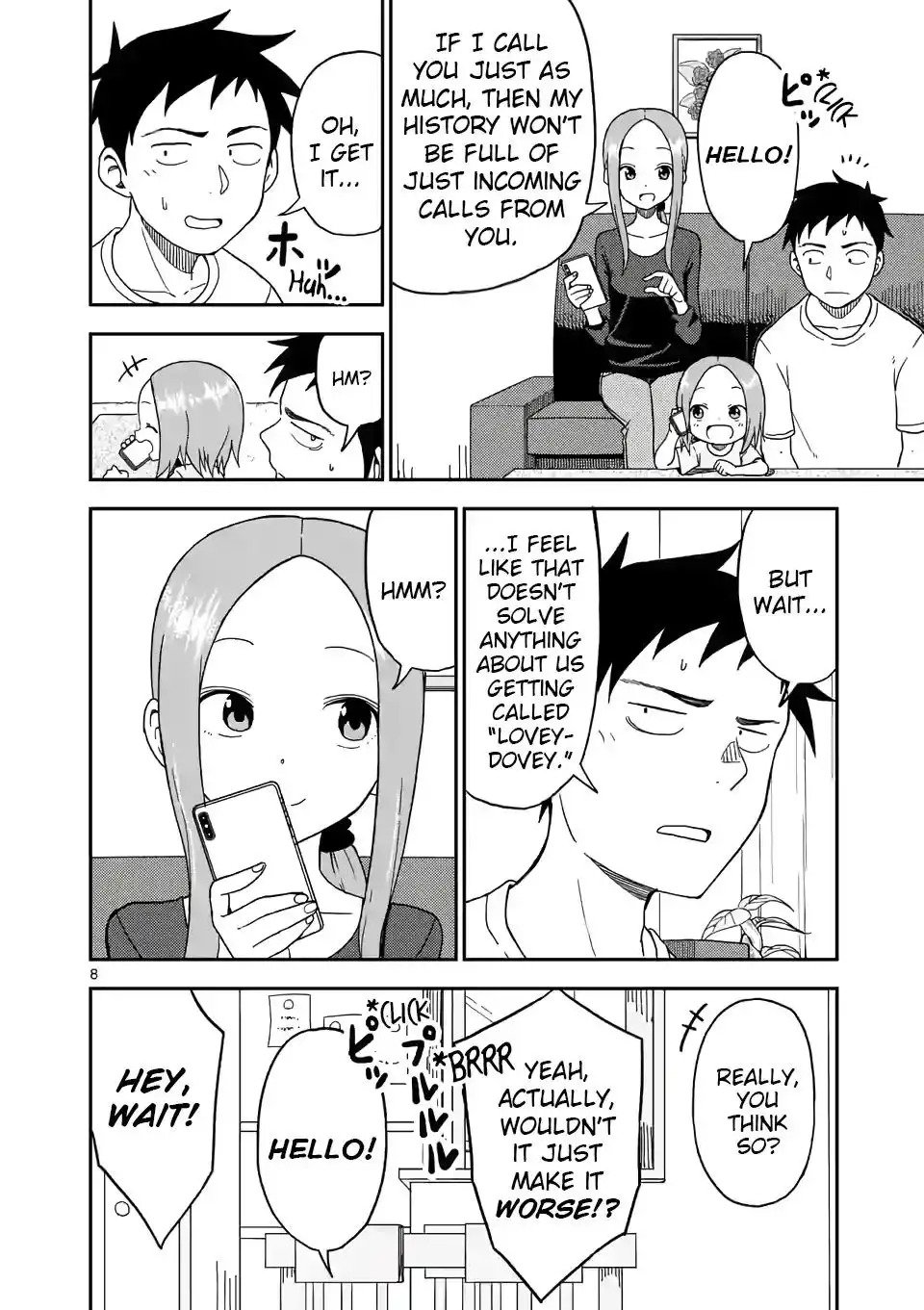 Karakai Jouzu no (Moto) Takagi-san Chapter 86 8